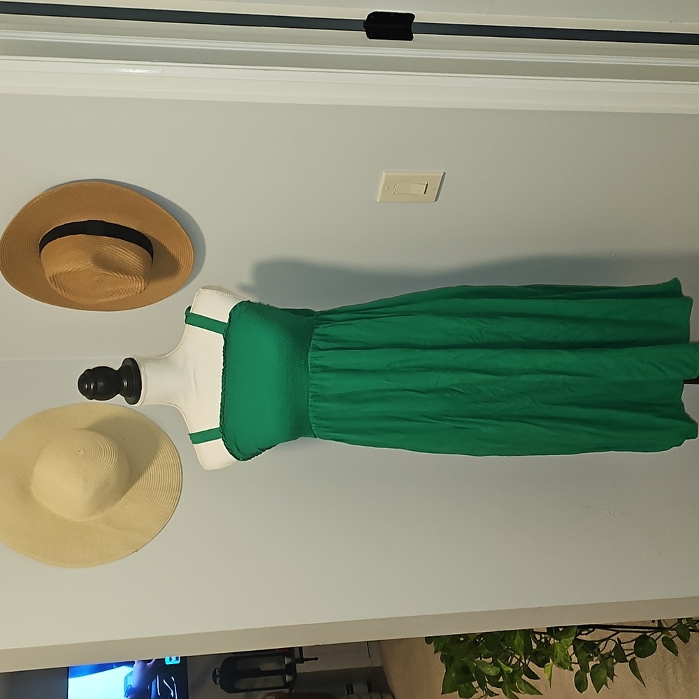 Hippie Rose Green Strappy Dress